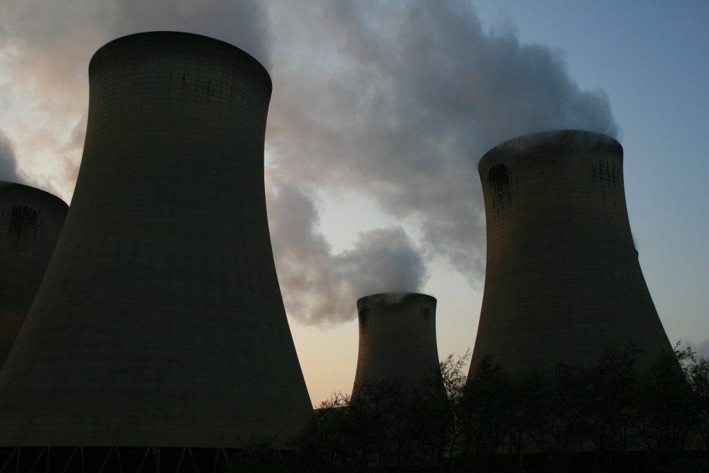 Image of cooling towers at a power station