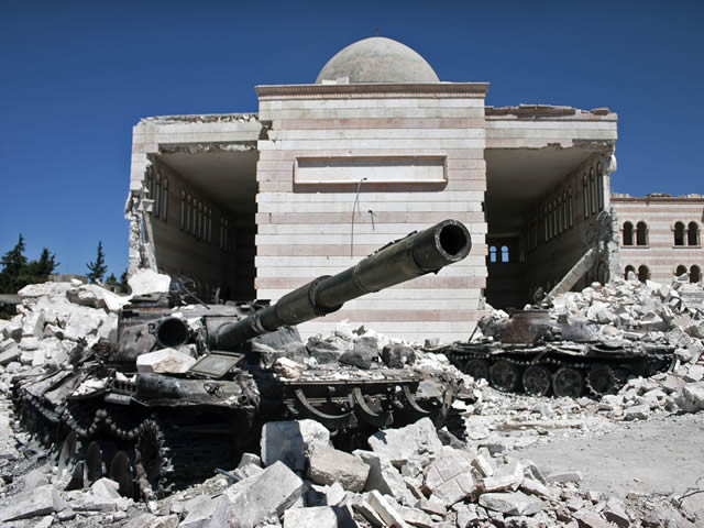 image of a Tank in Azaz Syria