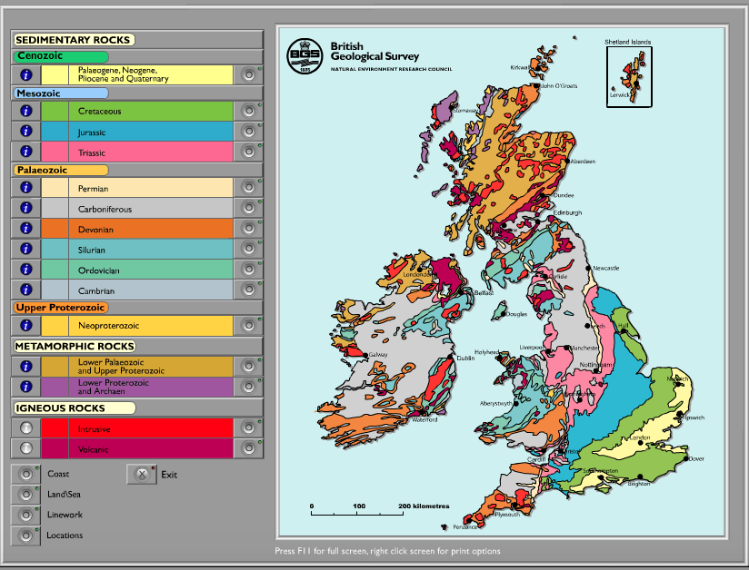 UK Geological Map