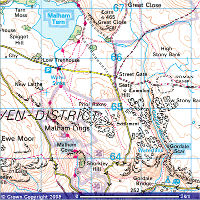 Image produced from the Ordnance Survey Get-a-map service. Image reproduced with kind permission of Ordnance Survey and Ordnance Survey of Northern Ireland.