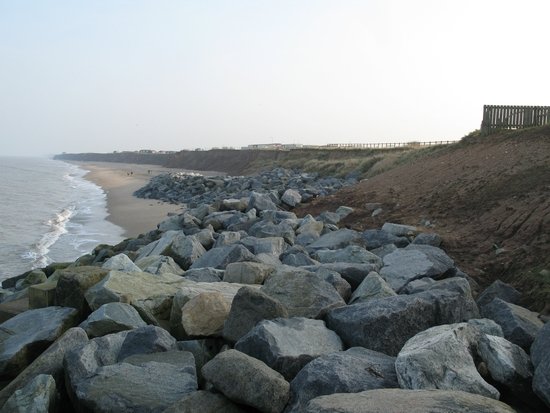 Rock armour has also been placed to the south of Withernsea.