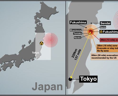Japan 2011 Earthquake map