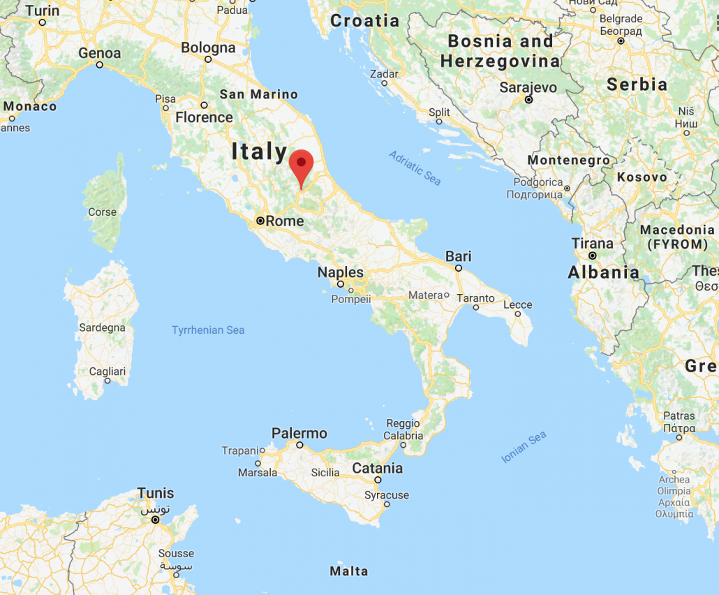 L'Aquila Earthquake Map