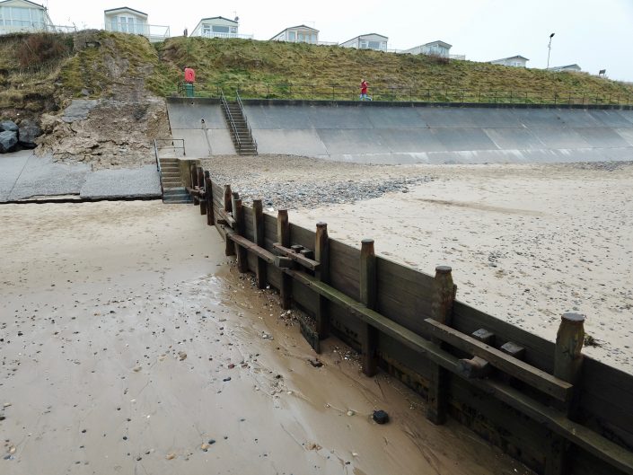 Groyne and sea wall