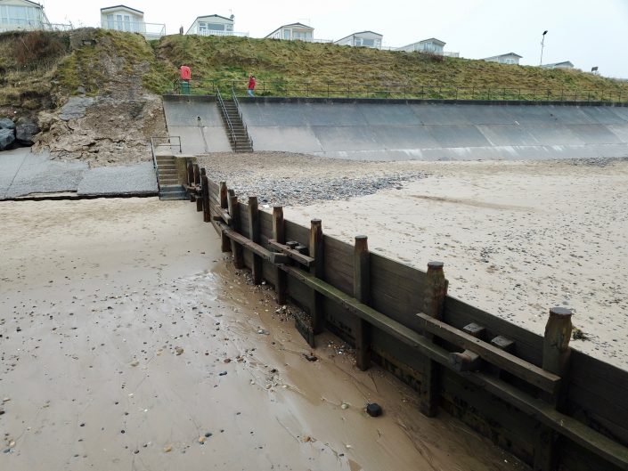 Groyne and sea wall