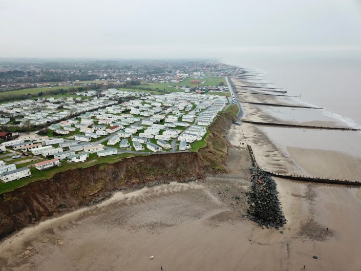 View north from the south of the defences