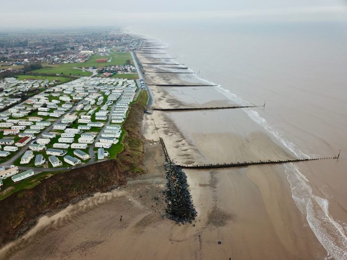 View north from the south of the defences