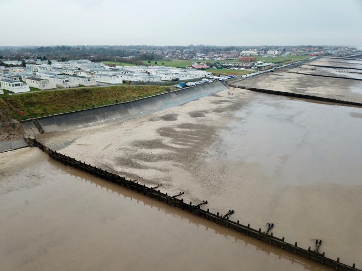 Sea wall and groynes at Hornsea