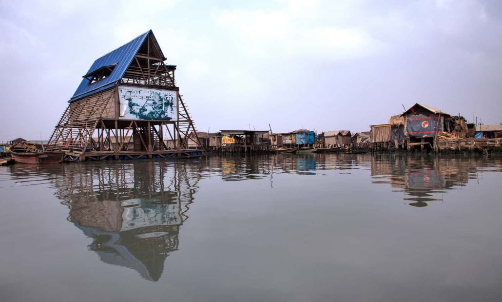 Makoko Floating School. Photograph: Andrew Esiebo for the Guardian
