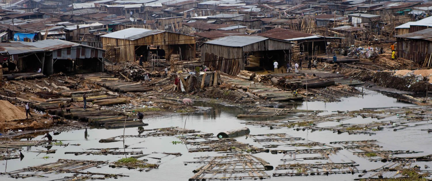 Makoku squatter settlement, Lagos.