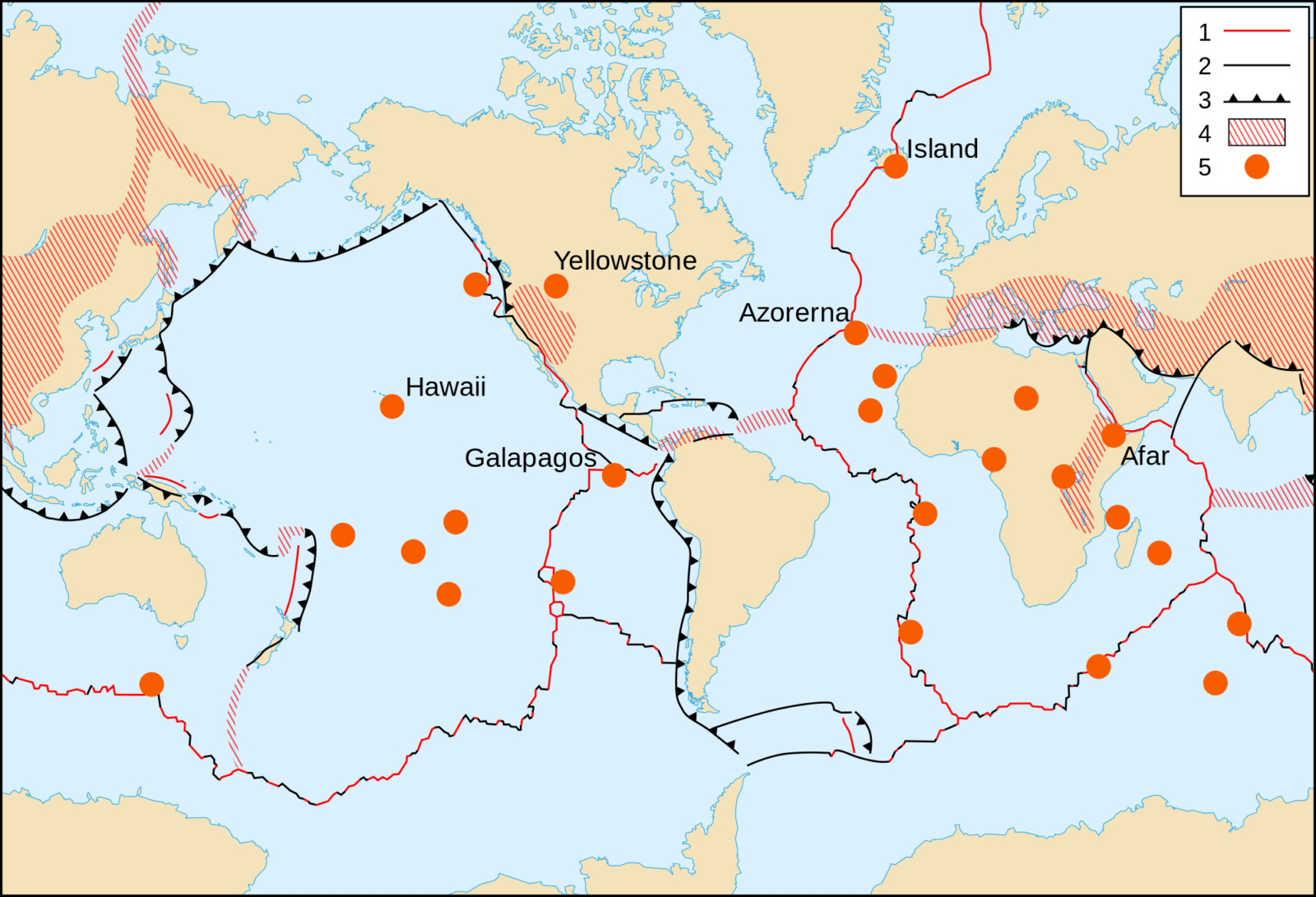 Volcanic Hot Spots - Internet Geography