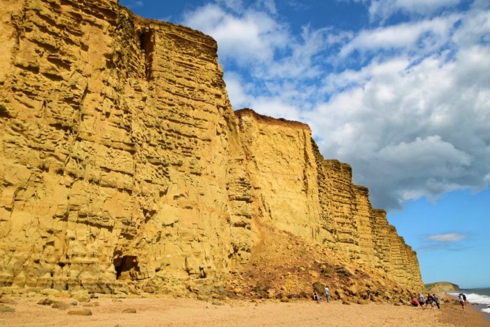 Landslide at West Bay, Dorset.