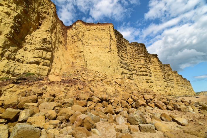 Landslide at West Bay, Dorset.