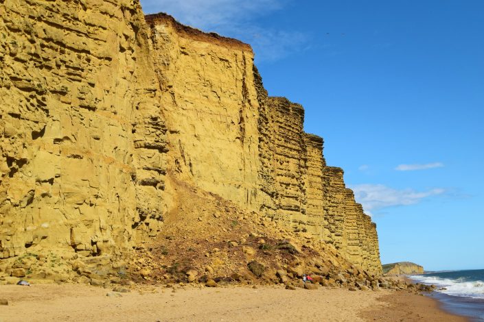 Landslide at West Bay, Dorset.