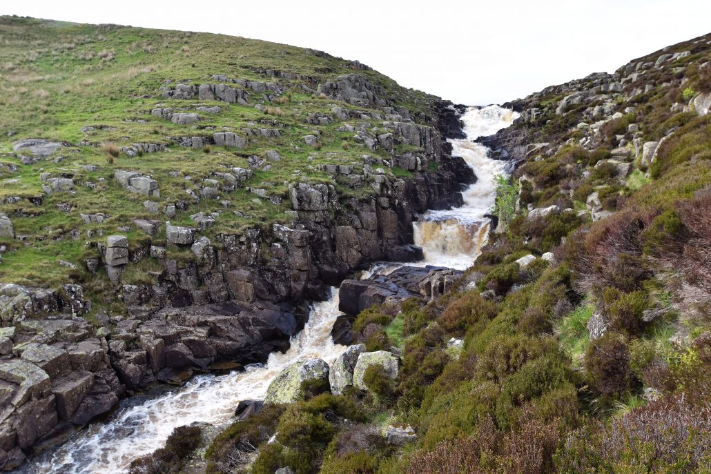 Cauldron Snout on the River Tees. Vertical erosion has led to the formation of this landform. 