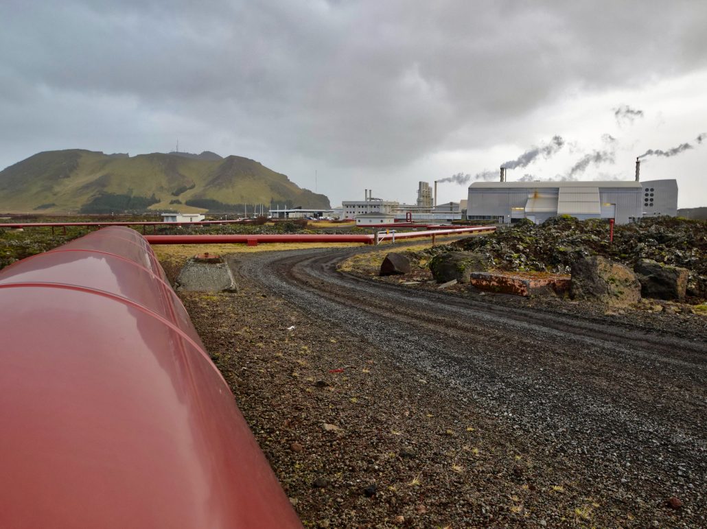 Geothermal energy power station in Iceland