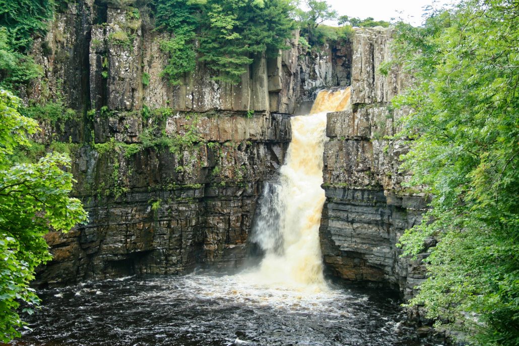 High Force waterfall on the River Tees.