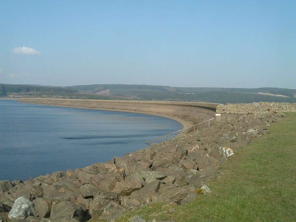 Kielder Dam and reservoir