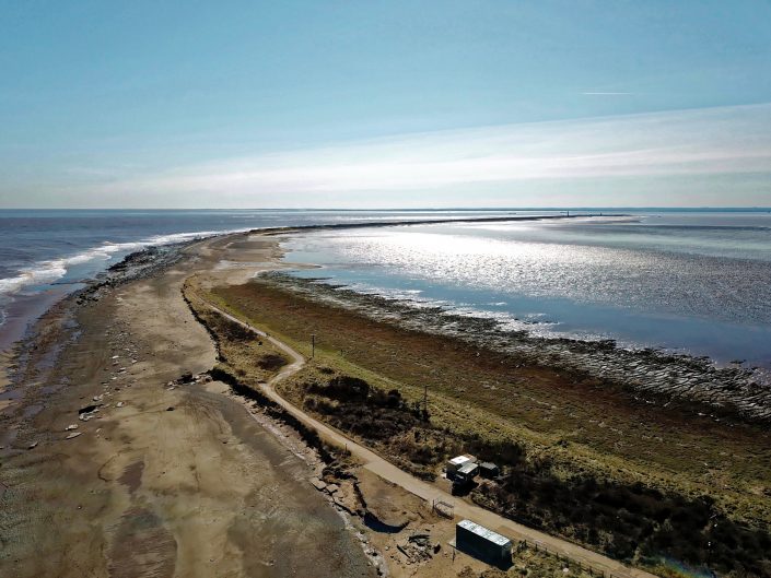 Spurn Point - view south