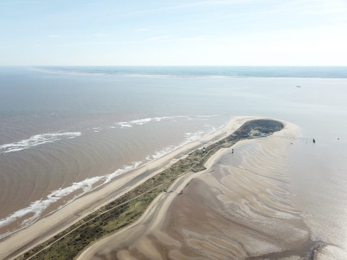 Spurn Point - view south