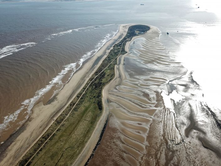 Spurn Point - view south