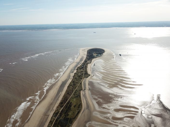 Spurn Point - view south