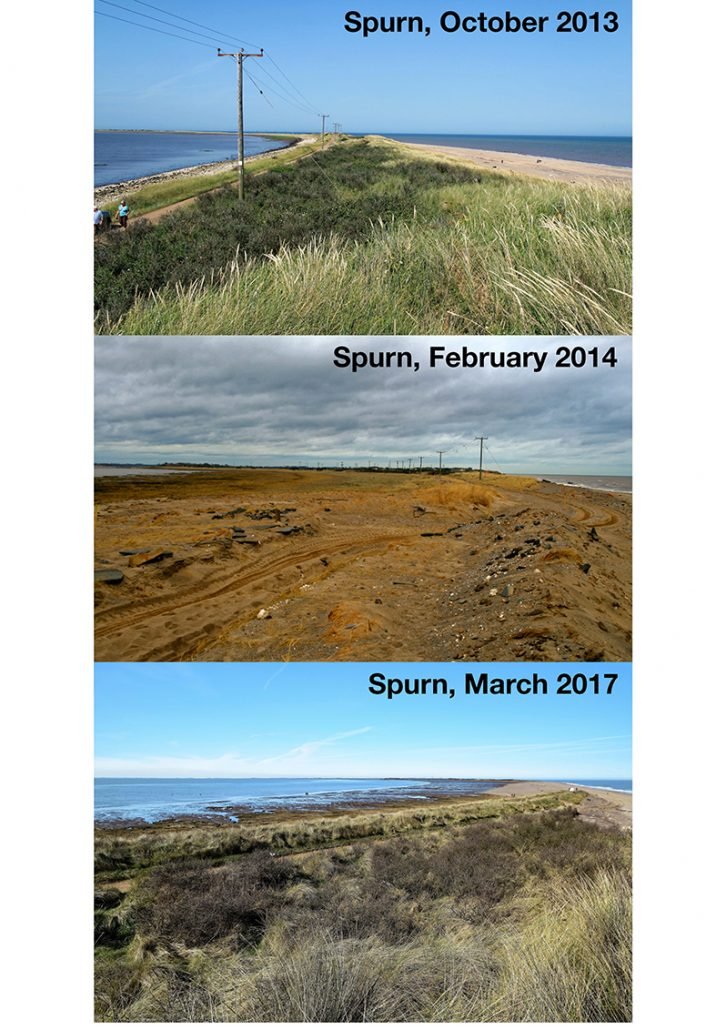 Spurn - before and after the 2013 tidal surge