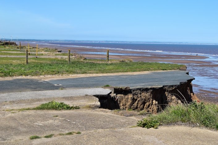 Coastal erosion at Skipsea