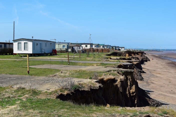 Coastal erosion at Skipsea