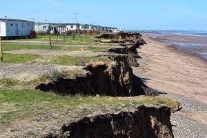 Coastal erosion at Skipsea