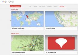 Explore existing maps