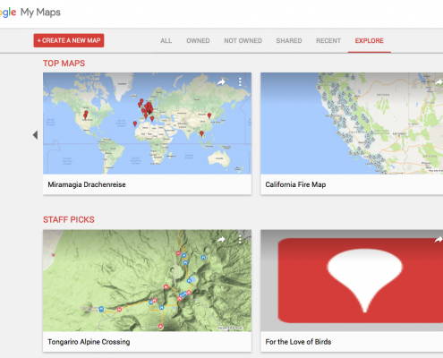 Explore existing maps