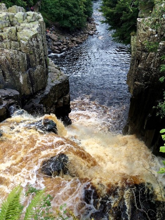 High Force waterfall from the top