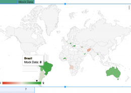 Screenshot showing the cursor hovering over a country