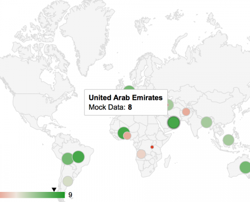 Interactive proportional circles map