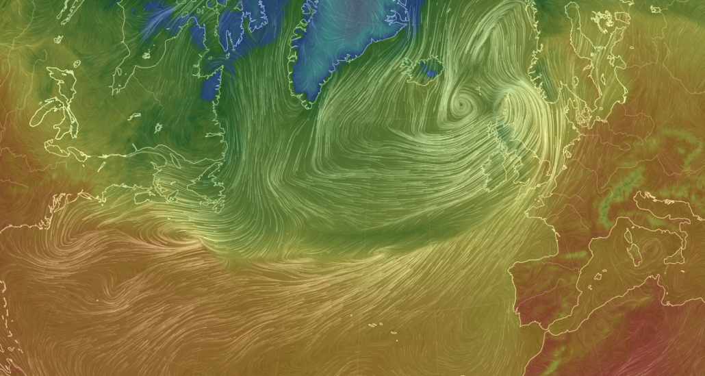 Storm Ali - Temperature