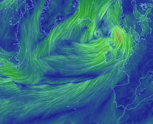 Storm Ali - Wind