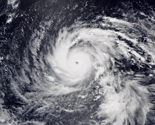 Typhoon Jebi satellite image