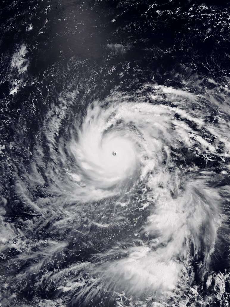 Typhoon Jebi satellite image