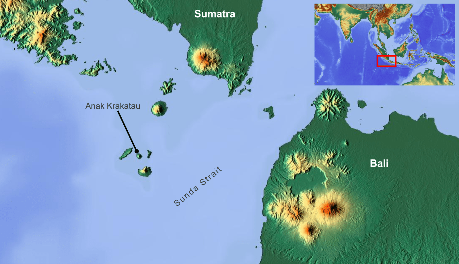Где находится вулкан кракатау координаты. Индонезия остров Кракатау на карте. Зондский пролив на карте. Вулкан Кракатау на карте Евразии.