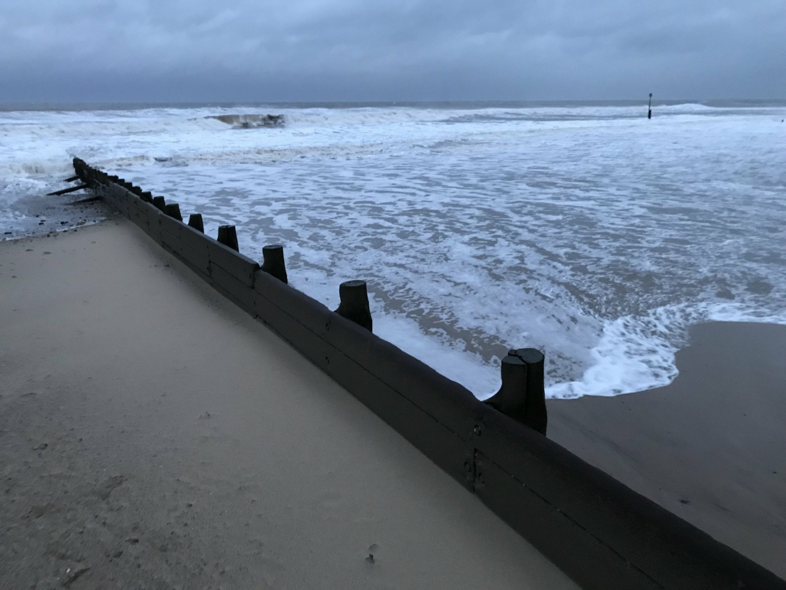 A groyne at Hornsea on the Holderness Coast