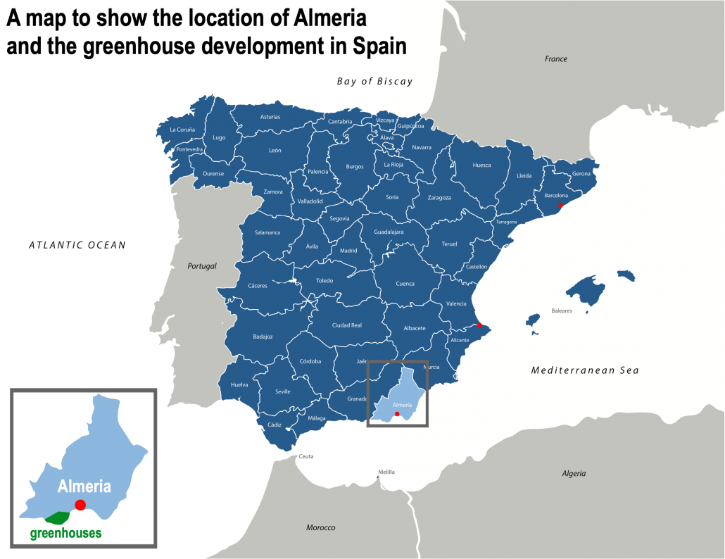 Abundantly Diktatur impressionisme Almería in Spain: a large-scale agricultural development - Internet  Geography