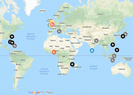 Case Study Map in Google My Maps