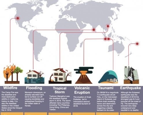 Natural hazards and disasters poster