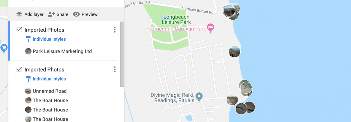 Imported images and new layers