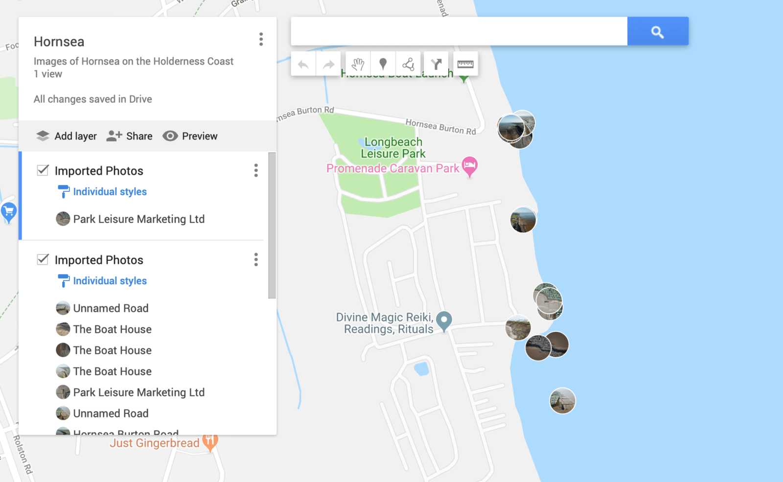 How do I geotag an address in Google Map?