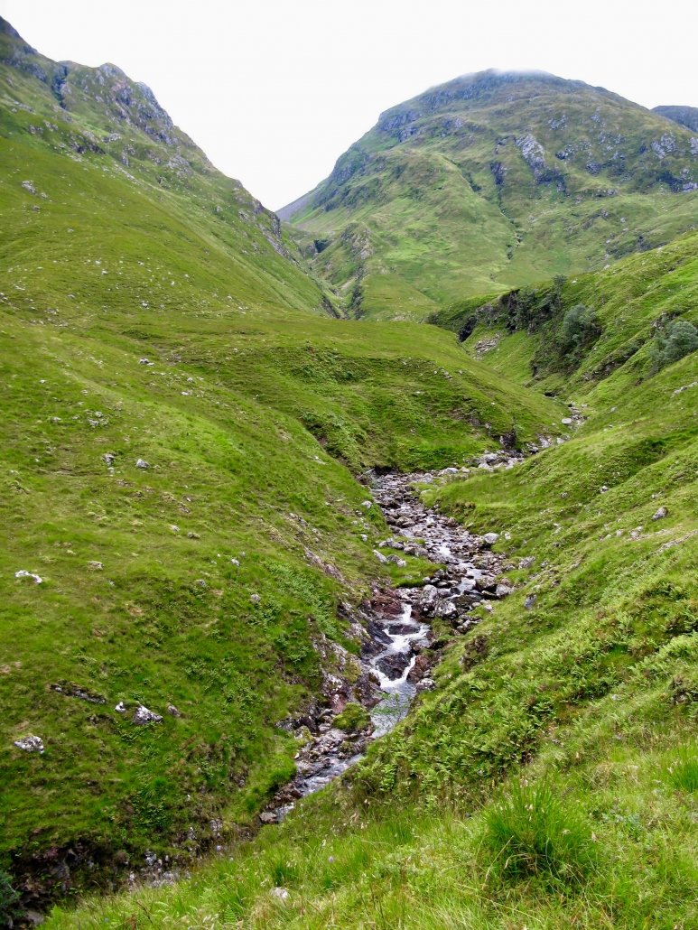 Interlocking spurs in the upper course of a river