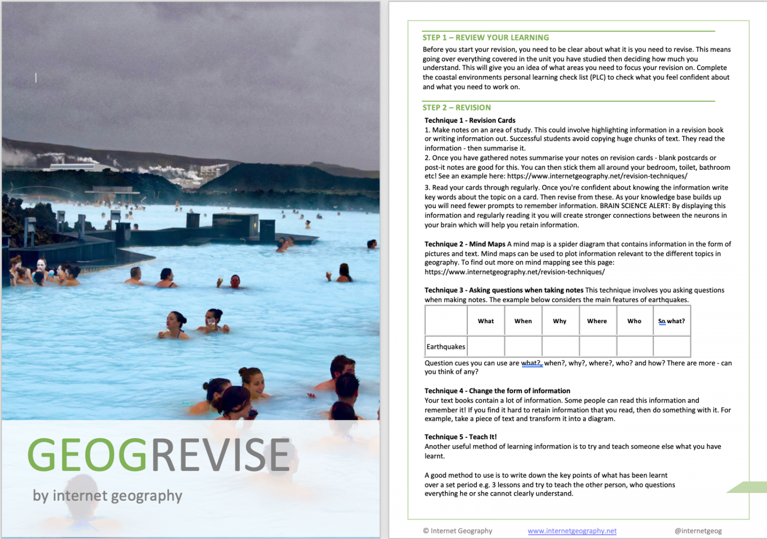 GEOGREVISE AQA GCSE Geography The challenge of natural hazards