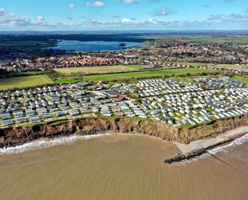 Embayment to the south of sea defences at Hornsea