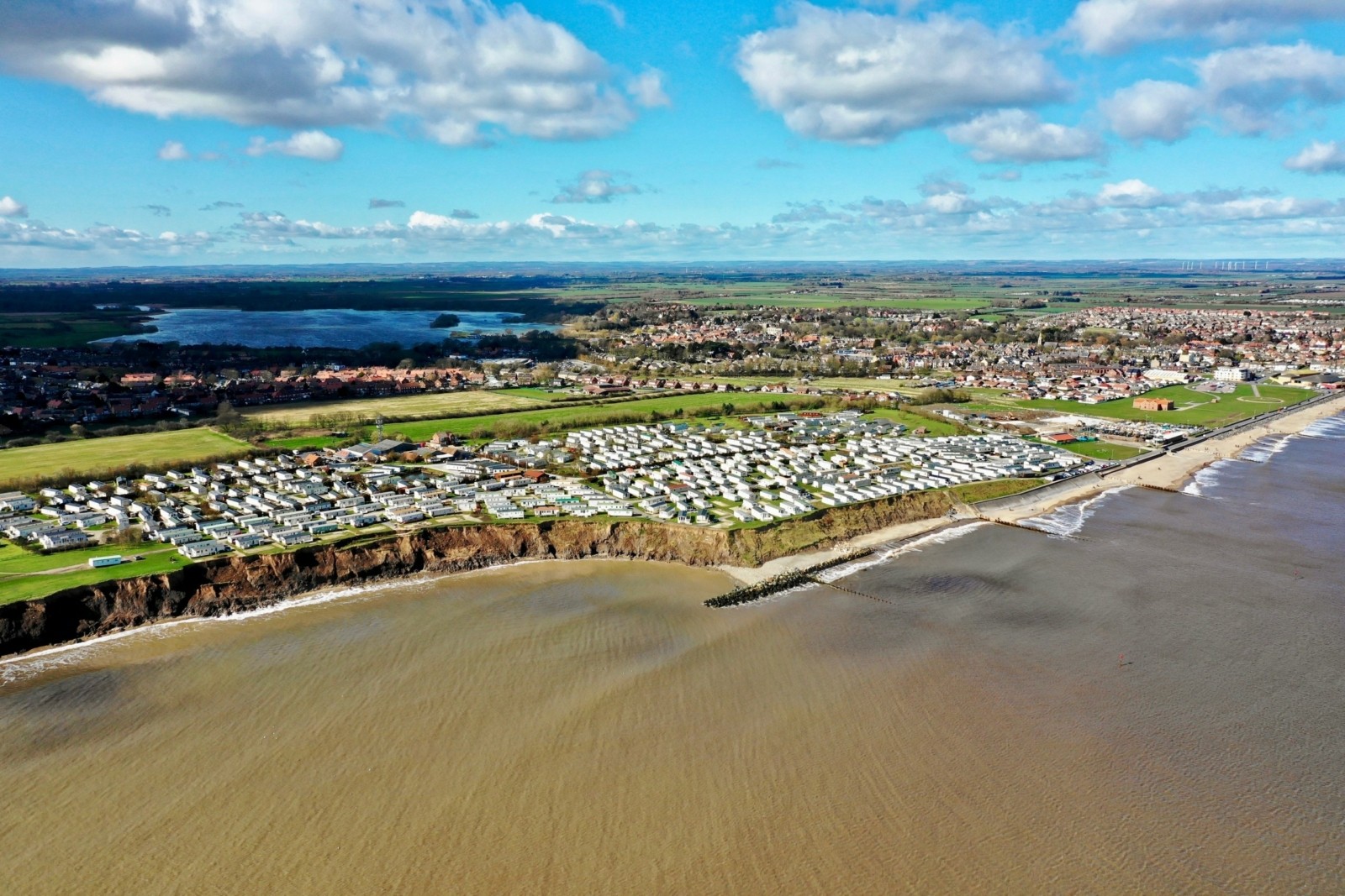 Embayment to the south of sea defences at Hornsea